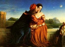 William Dyce Paolo e Francesca Norge oil painting art
